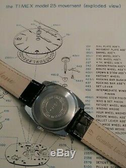 Vintage Rare 1977 Timex Marlin Great Britain Mens Dress Watch PRISTINE&SERVICED