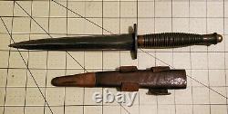 Vintage WWII Fairbairn Sykes 3rd Pattern Fighting Knife Rare England Stamp