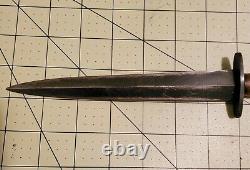 Vintage WWII Fairbairn Sykes 3rd Pattern Fighting Knife Rare England Stamp