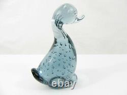WHITEFRIARS Controlled Bubble Paperweight DILLY DUCK in ARTIC BLUE VERY RARE