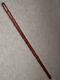 Ww1 Rare English Military Cladded Pigskin Swagger Stick Spiral Patterned Shaft