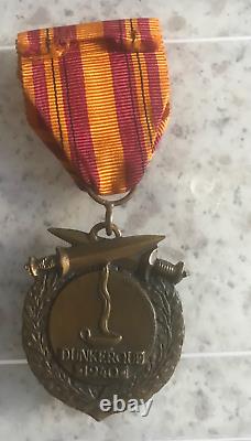WW2 1940 Dunkirk Medal Rare original French Dunkirk Town issue