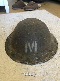 WW2 British Messenger Brodie Helmet rare
