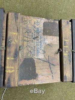 WW2 British Or Canadian Ammo Box Empty For. 45 Rimmed Rare