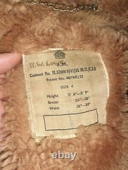 WW2 leather jacket Irvin DDay rare KIA named RAF royal Air Force