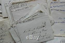 WWII 70 letters with blunt views-Very rare archive not destroyed by censorship