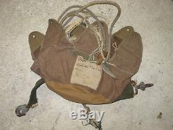 WWII British Parachute OSS DDAY Cargo Drop Container Green Canopy Pannier RARE