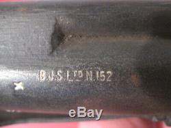 WWII British Sten Spike Bayonet & Scabbard Marked B&JS LTD Original RARE