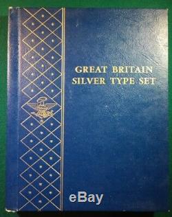 Whitman Bookshelf Album #9517 GREAT BRITAIN SILVER TYPE SET VERY RARE