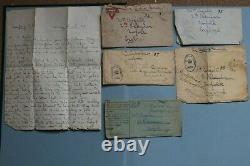 World War 1 front line soldier letters to mother original envelope lot WW1 rare