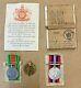 Ww2 Ats Medal Group Casualty X2 In Box + Cap Badge, & Medal Certificate. Rare