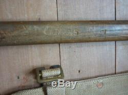 Ww2 british army entrenching tool 42 brades/aussie cover/ 1945 / rare metal end